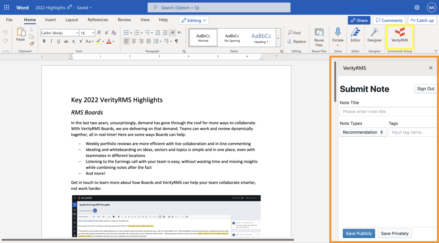 Microsoft Office 365 Integration | Verity